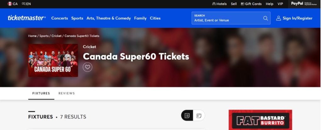 Canada Super 60 Tickets Canada Super 60 Tickets